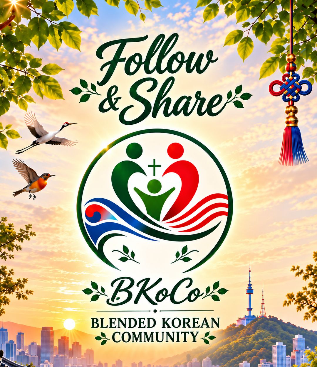 Follow & Share BKoCo — Blended Korean Community